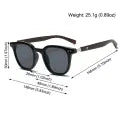 Vintage UV Protection Wood Grain Sunglasses