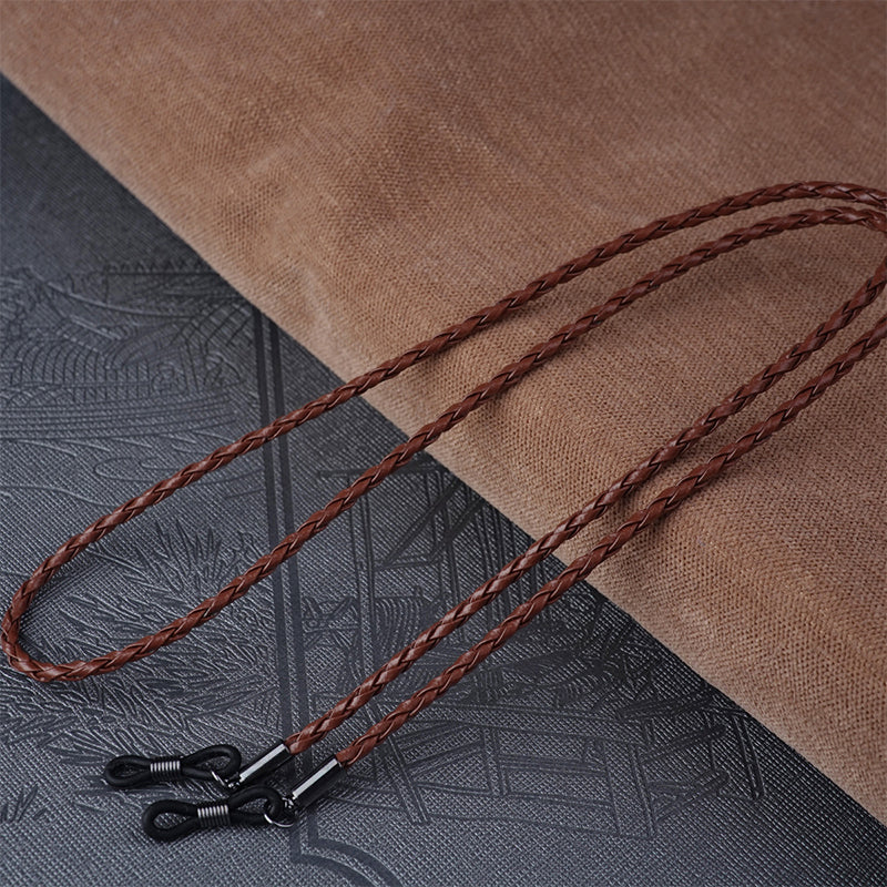 Thick Twist Sunglasses Leather Rope Chain