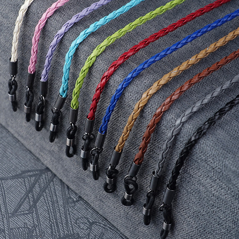 Thick Twist Sunglasses Leather Rope Chain