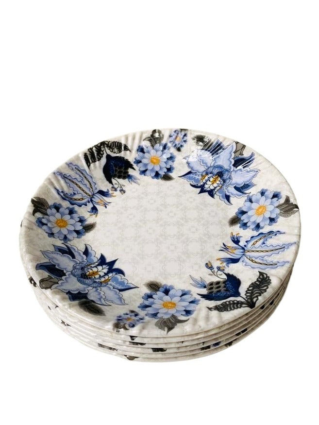 Melamine 18 Pieces Set with 6 medium plates & 6 small plates and 6 Bowls