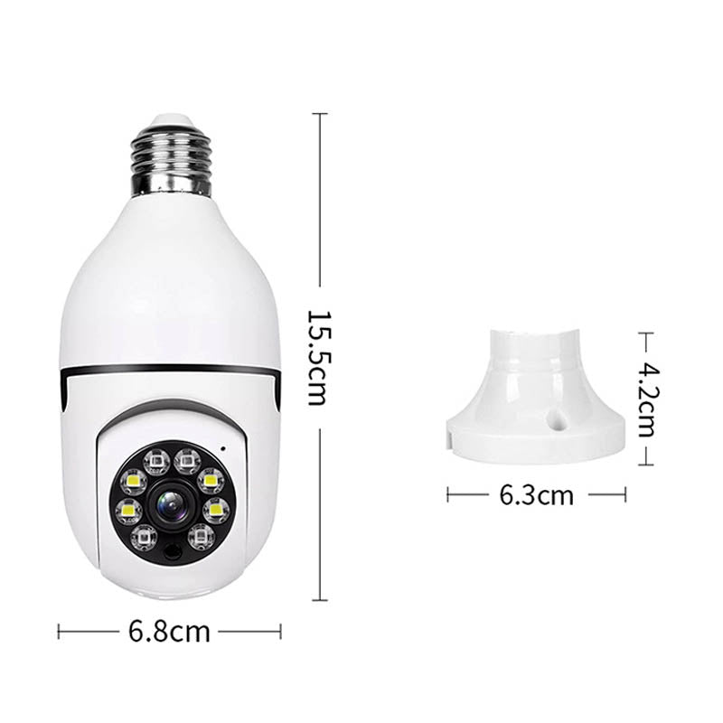 WIFI PTZ Bulb Camera – v380 pro Camera