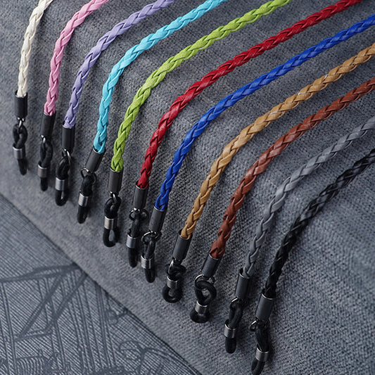 Thick Twist Sunglasses Leather Rope Chain